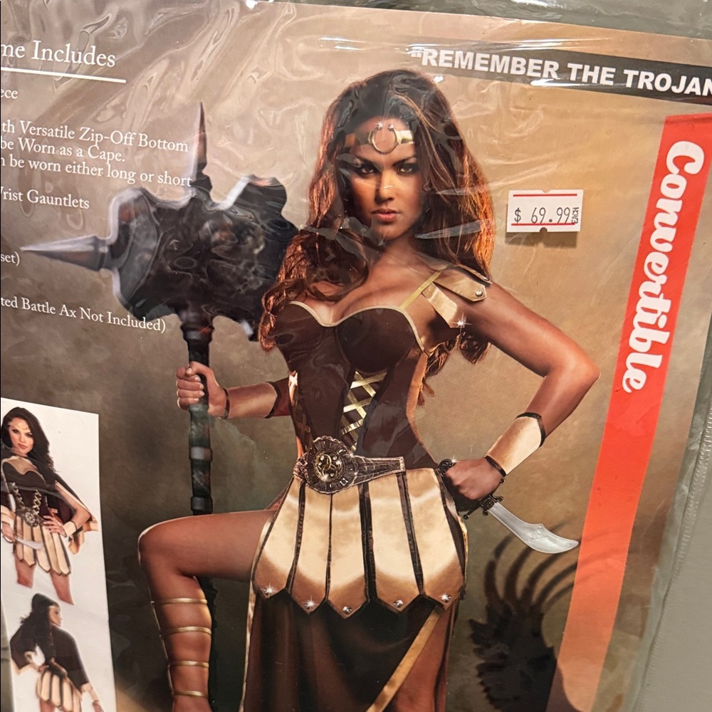 Dreamgirl Trojan Warrior Time Period Halloween Costume Adult Size Large - Picture 5 of 8